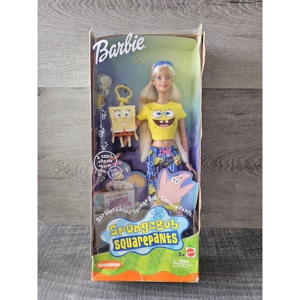 Vintage SpongeBob Squarepants Barbie Doll 2002 Nickelodeon Mattel New B2993