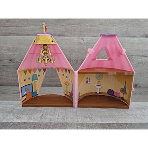 Vtg Peppa Pig Glamping Tent Playset 2003 Carrying Handle Playset Only