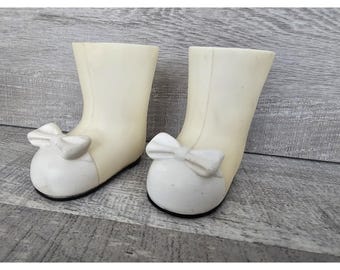 OG Our Generation Doll Boots For 18" Doll White With Bow By Battat #35