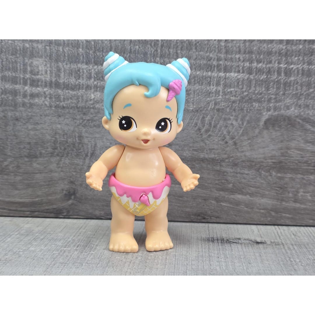 babeページ　スクイーズ3点 Little Live Bizzy Bubs Babies Swirlee Bouncing Baby Girl Doll