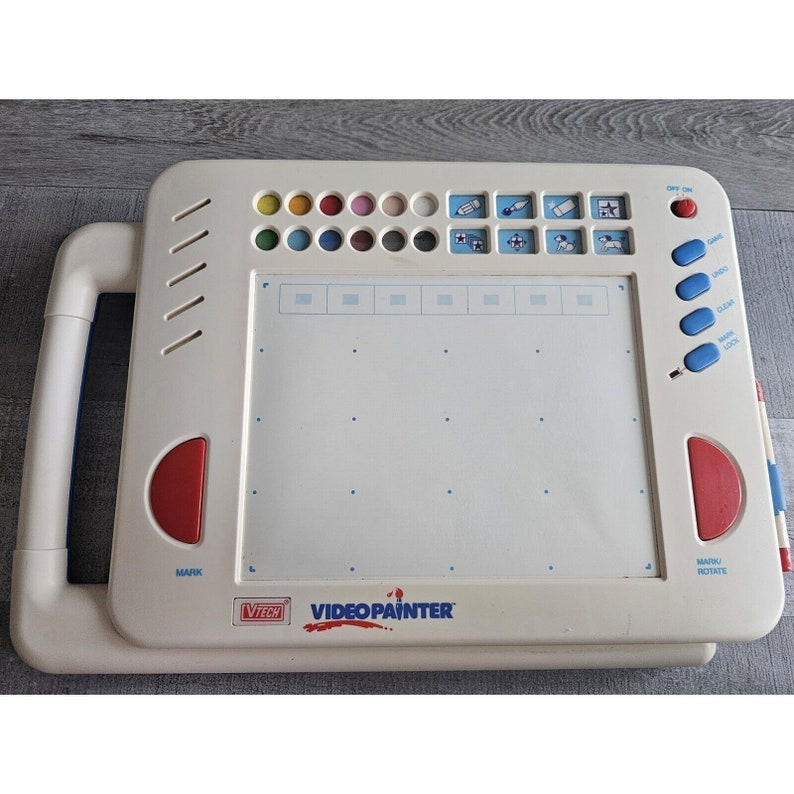 Vintage Vtech 1991 Video Painter TV Drawing Pad & Pencil Only for Parts