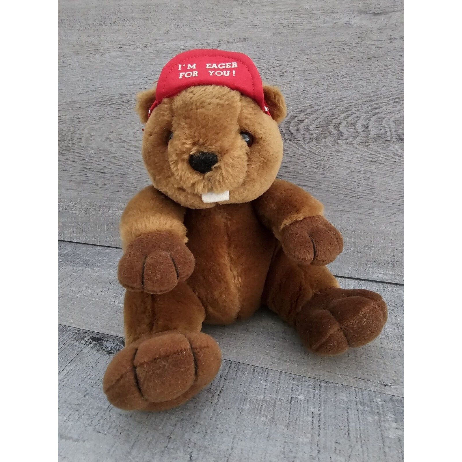 ヴィンテージ 1993 Plush Creations ブラウン ビーバー 7インチ