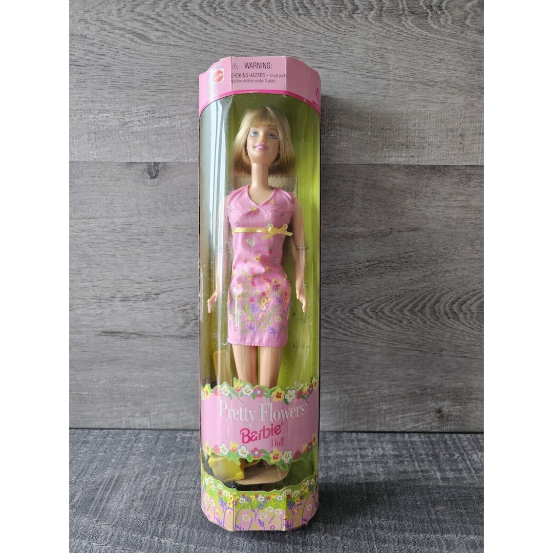 Rainbow Princess Barbie 1999 Vintage 1999 Mattel Pretty Flowers