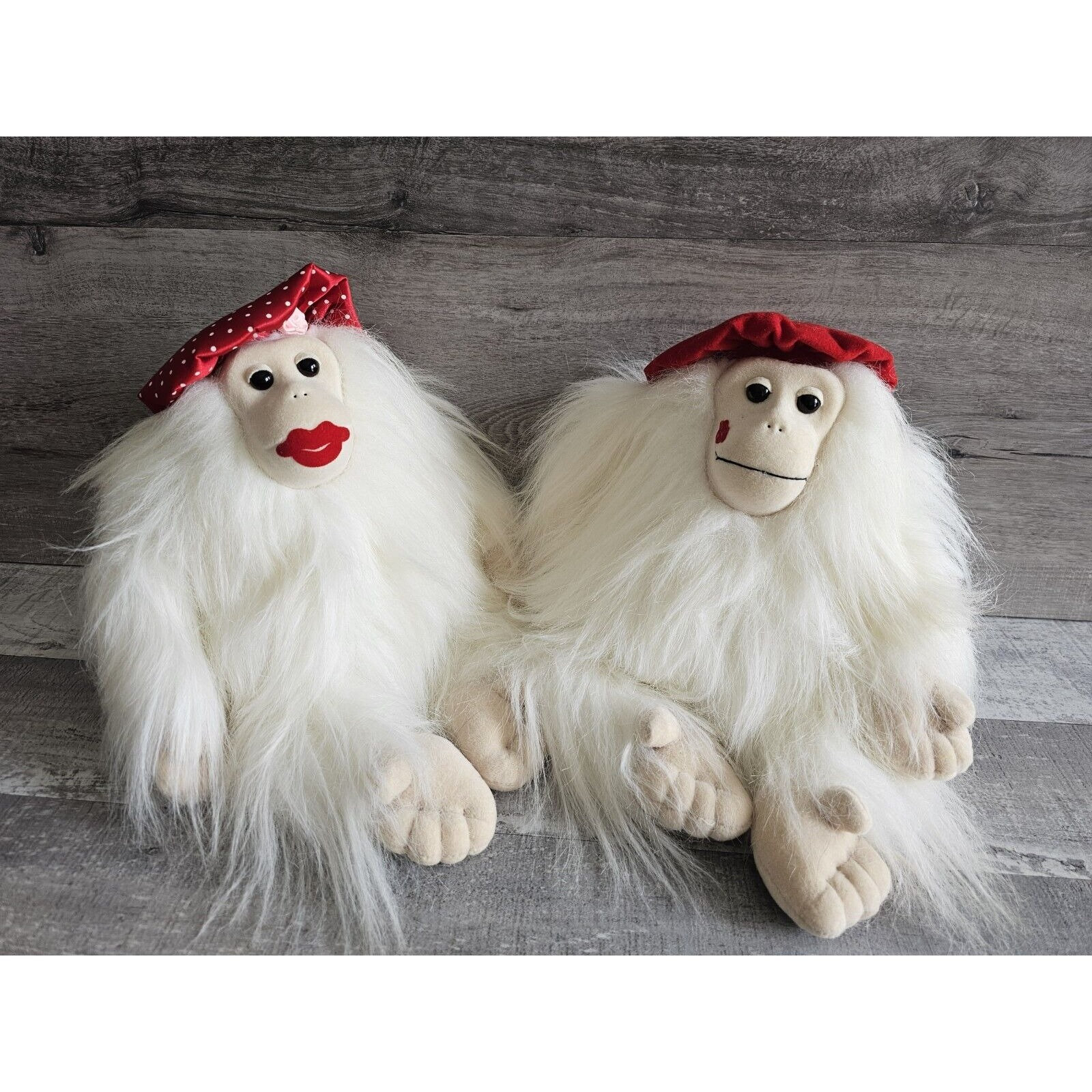 Vtg Plush Creations 1988 White Orangutan Monkey Lovers Ollie