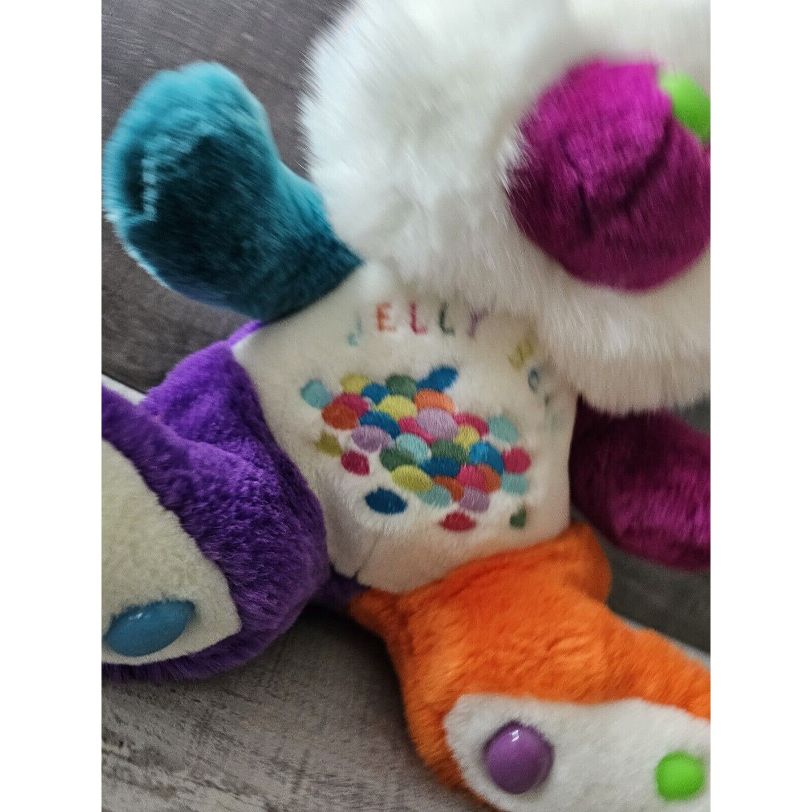Jelly Bean Bunny Plush 14” Stuffed Animal Rabbit Vintage Toy
