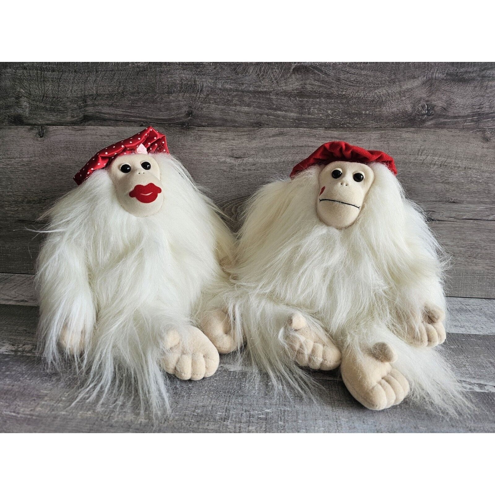 Vtg Plush Creations 1988 White Orangutan Monkey Lovers Ollie