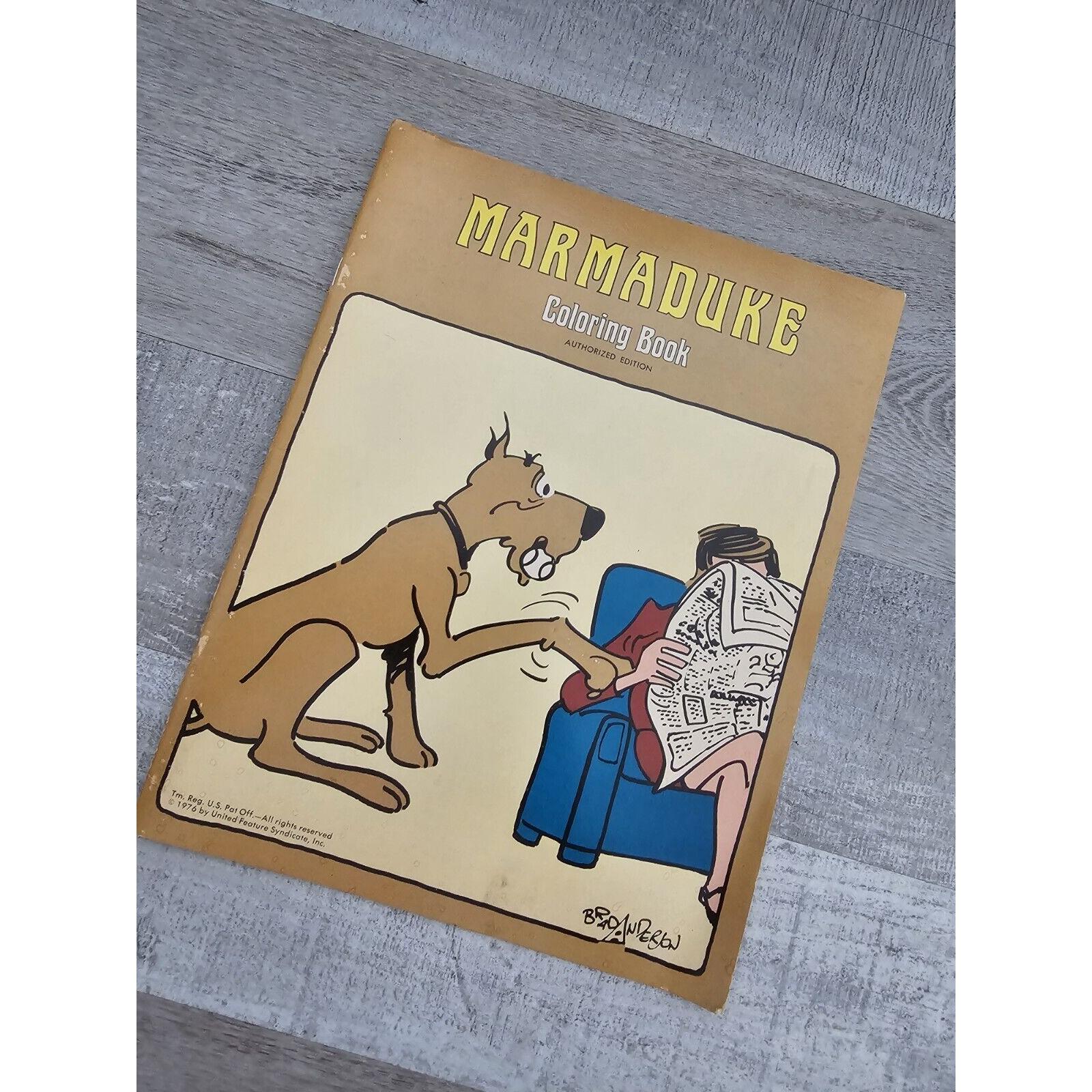 Vintage 1976 Marmaduke Dog Comic Strip Coloring Book New NOS Rare - Etsy