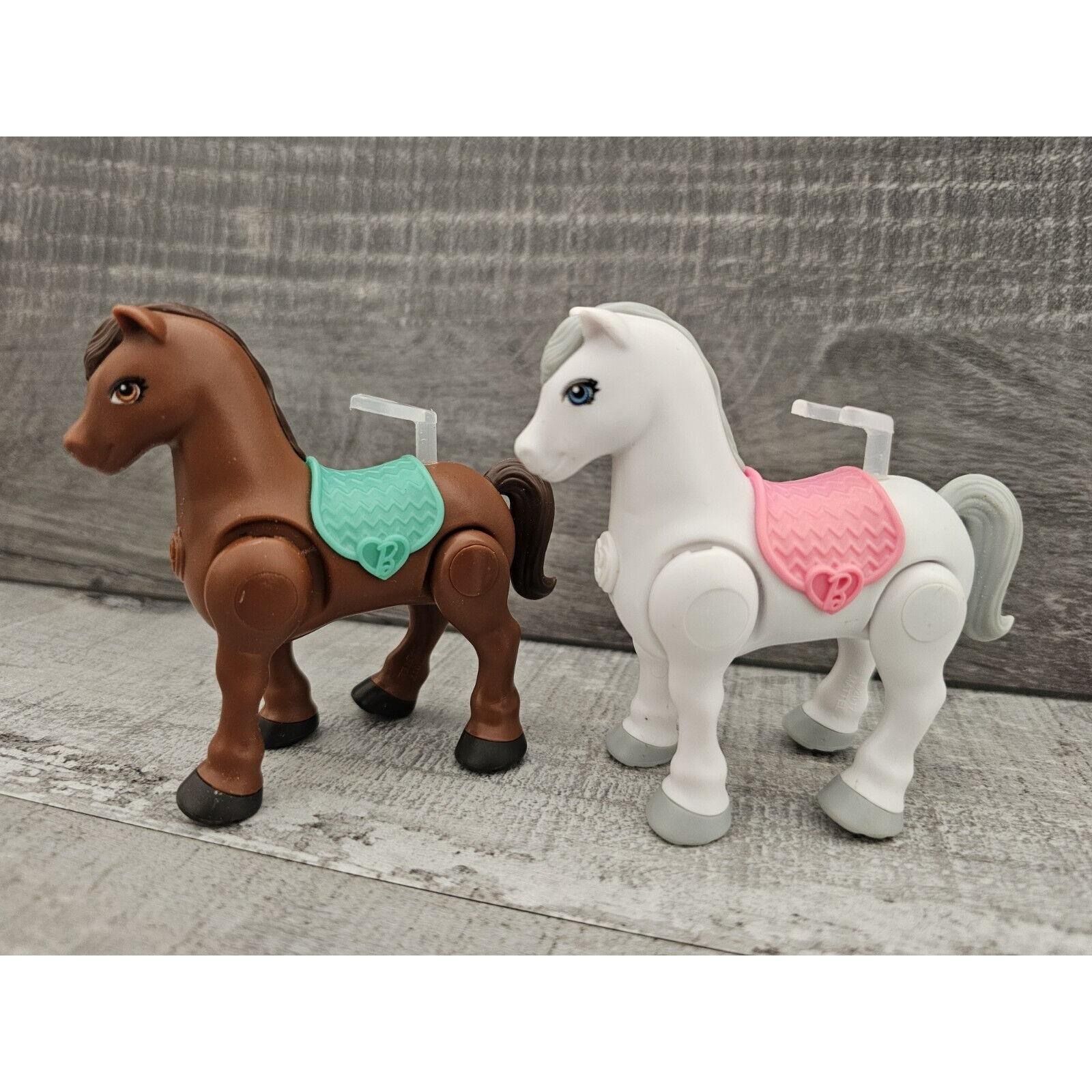 Mattel Barbie on the Go Pony Race Motorized Walking Horses Lot of 2 Pink Teal Etsy UK