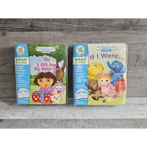 LEAP FROG BABY LeapPad Little Touch Learn Spanish Big Sister Dora + If I Were