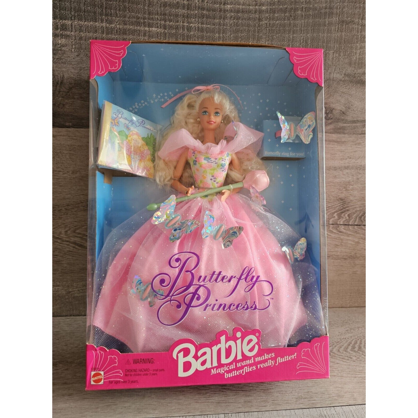 Vintage 1994 Mattel Butterfly Princess Barbie avec baguette magique 13051  NOUVEAU - Etsy France