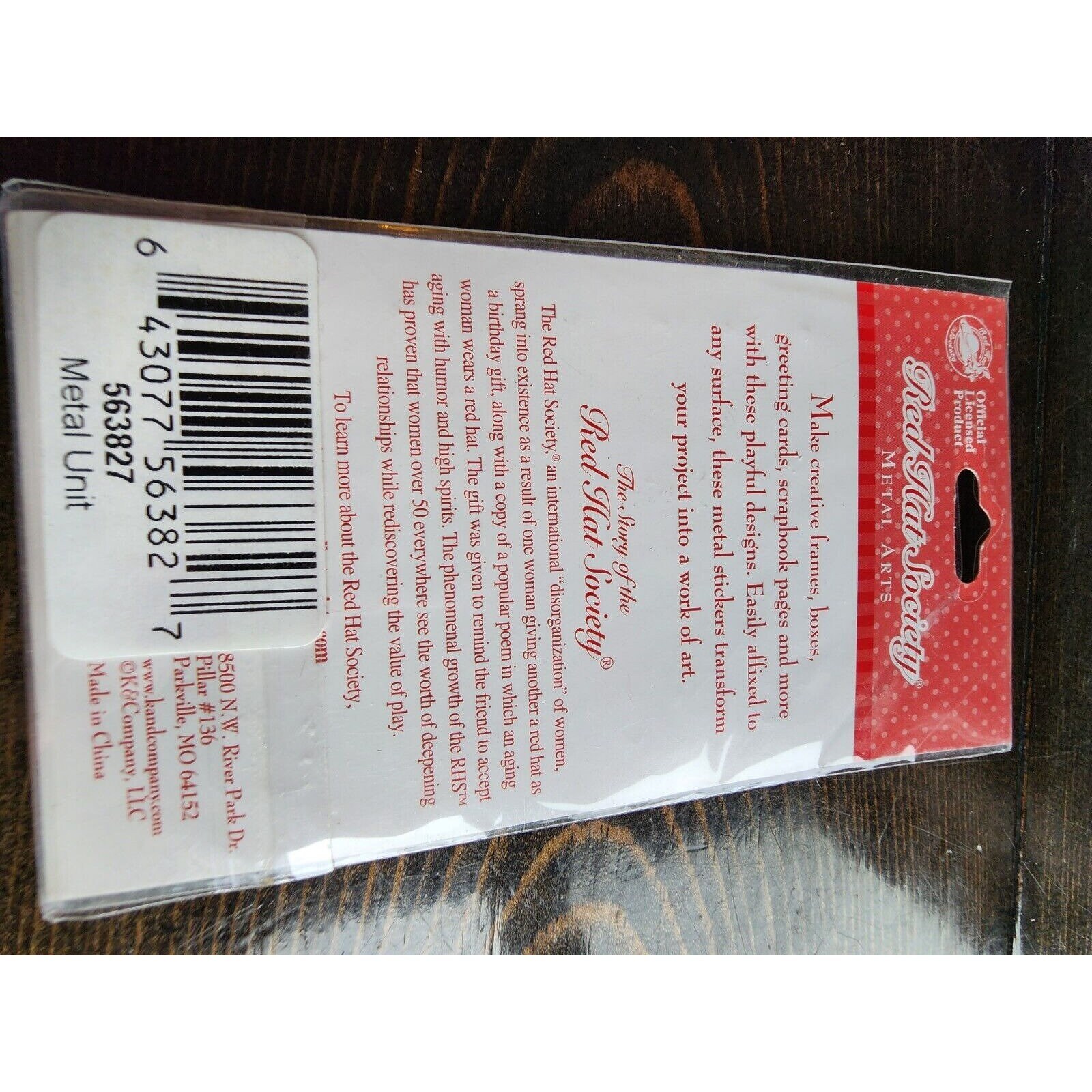 K@co Red Hat Society - Metal Stickers Scrapbook Embellishments - NEW RARE  #20 - Etsy, image size:1600x1600