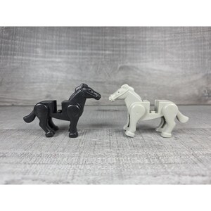 Repuestos vintage Caballo gris y negro Mega Bloks Cactus Town 9204 b304
