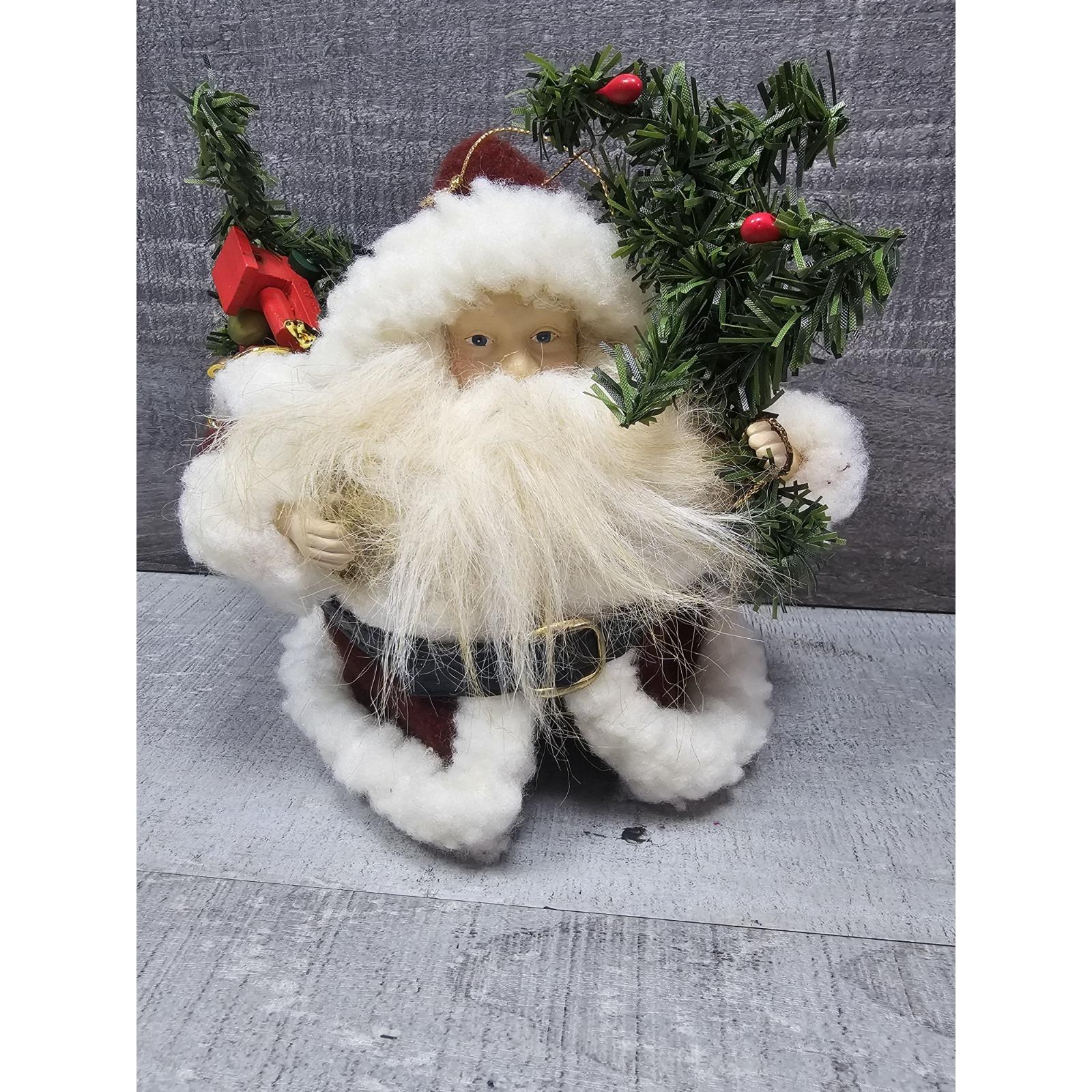 ヴィンテージ クリスマスツリー 人形 置物 サンタクロース 6インチ