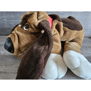 Main Joy Limited Plush Pound Doggie w Red Collar 19” Brown Puppy Dog Stuffed Toy