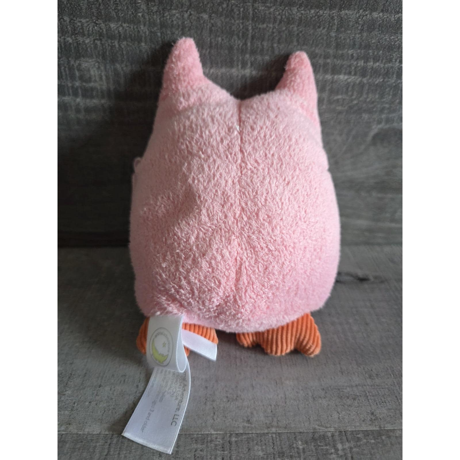 アニマルアドベンチャー ピンク 千鳥格子 フクロウ ぬいぐるみ