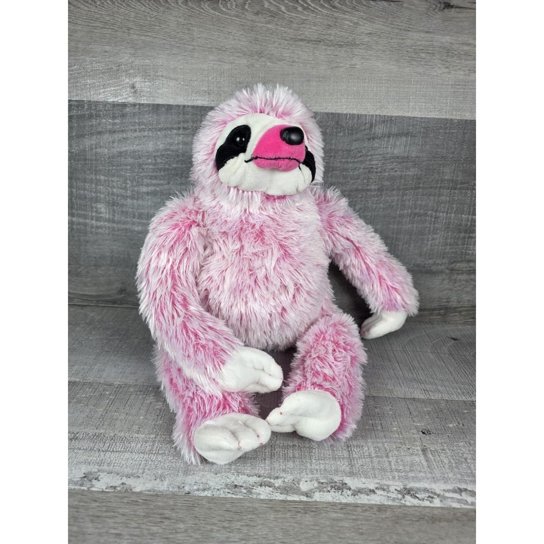 Kellytoy Frosted Pink Sloth 16" Stuffed Plush Animal Soft Toy B166 - Etsy