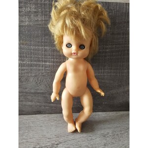 Vintage 1971 LORRIE Doll Blue Eyed Baby Doll 10.5” Drinks Wets