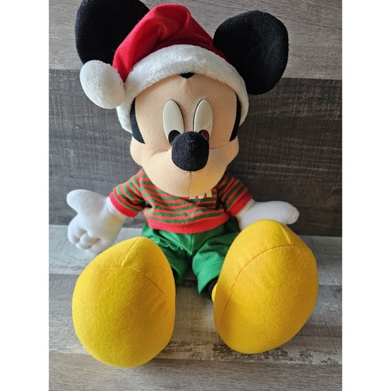 Walt Disney Vintage Mickey Mouse 17 Velvet Plush Holiday  Walt Disney Vintage Mickey Mouse 17\
