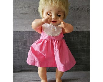 Poupée Vintage Deluxe Baby Magic Doll 1960 – 46cm, Bouge La Bouche, Occasion