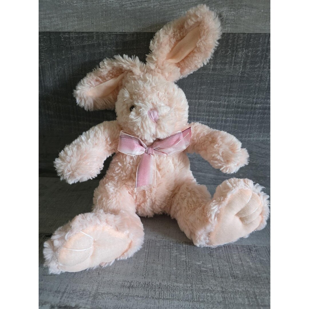 Castor Rosa Goffa Pink Bunny Rabbit Plush Textured Fur Easter Stuffed Animal 15 ...