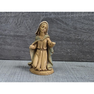 Vtg Fontanini Depose Kneeling Mary Nativity Spider Mark 3” Damaged  101.15