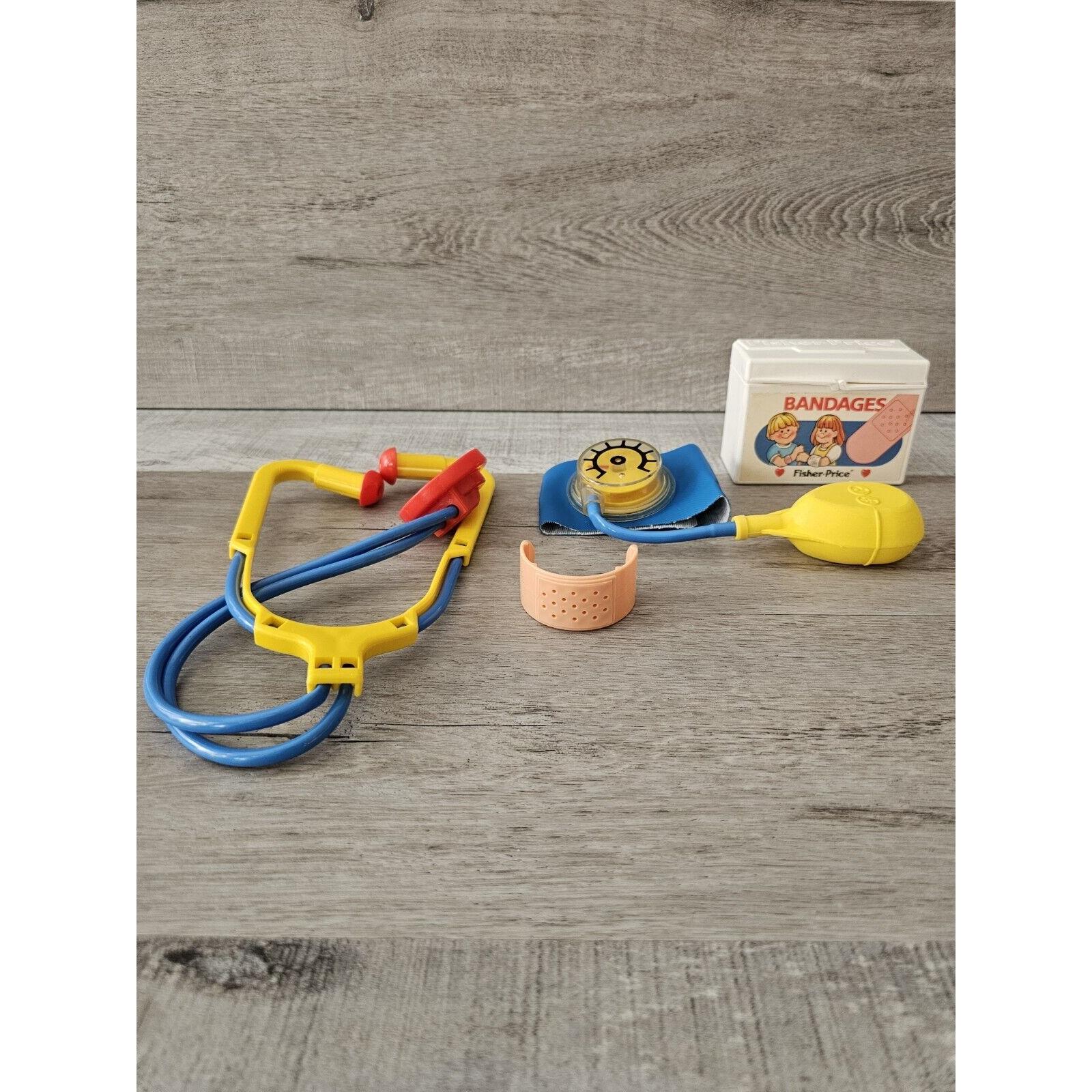 レア　フィッシャープライス メディカルキット アメリカンビンテージ Fisher Price Medical Kit Vintage 1980s Doctor Bag Pretend