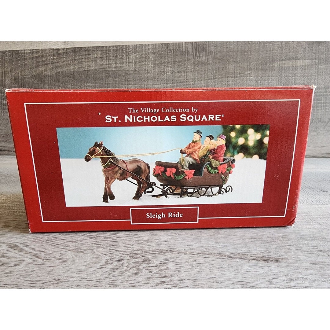 St Nicholas Square Village Collection Accessory Sleigh Ride 2004 2 Etsy