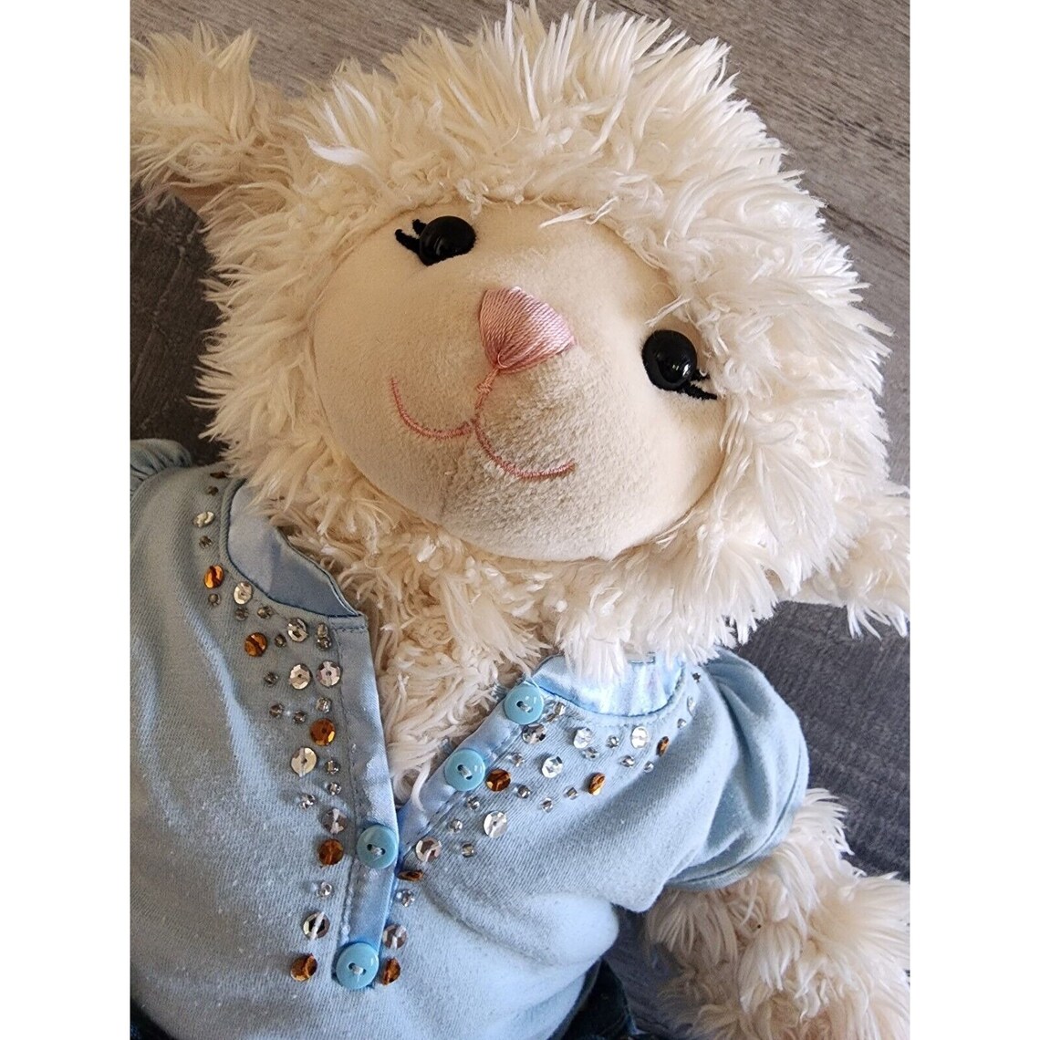 Build A Bear Lamb Sheep Vanilla Swirl Plush Stuffed Animal Etsy