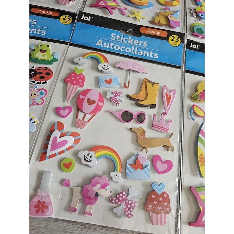 Sticker Lot Scrapbooking 3D Stickers Pirates Kids Hearts Etsy