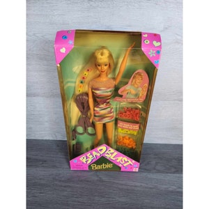 Vintage Bead Blast Barbie Doll 1997 Mattel #18888 Beads NEW!