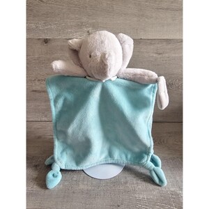 Carters Elephant Lovey Schmusetuch Blau-Grün Aqua Plüschweich