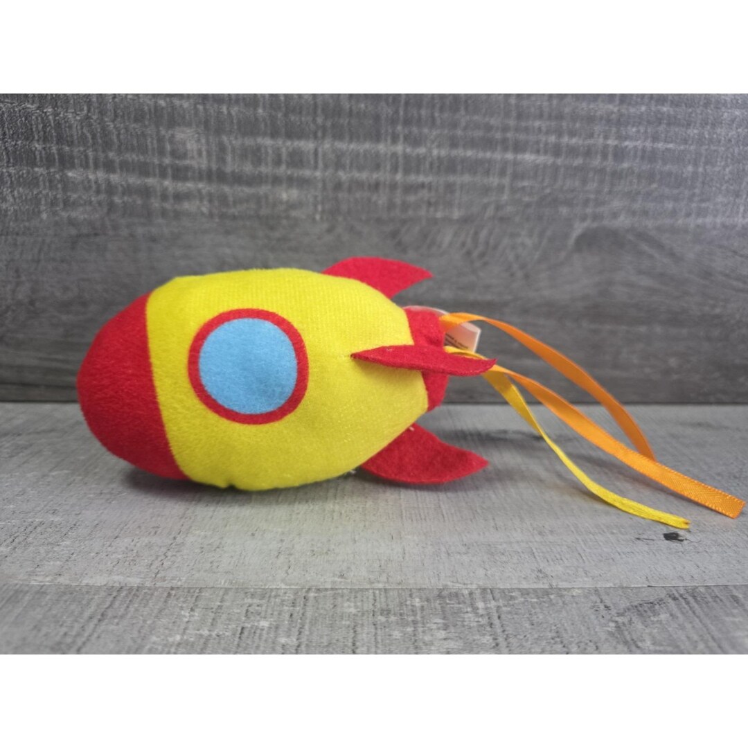 Toy Works Outer Space Rocket Ship Plush 6" Spaceship UFO Galaxy ...