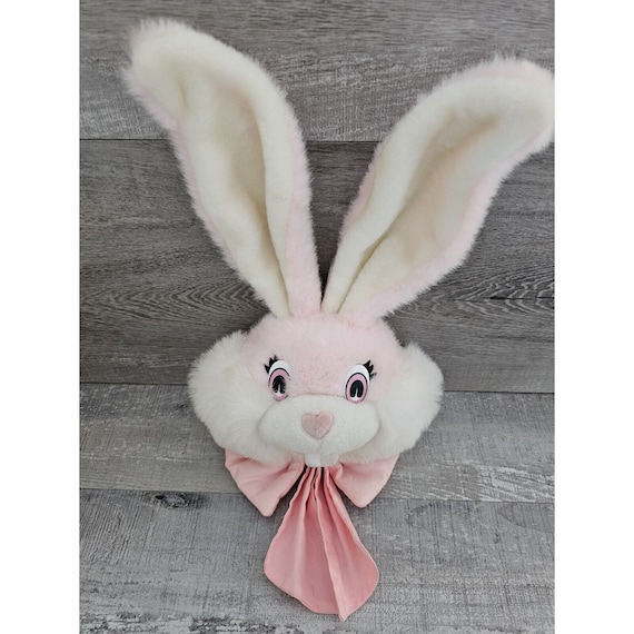  OriginalBashfulHotPinkBunnyうさぎ FAO Schwarz Glow Brights Bunny Rabbit Unicorn Plush Stuffed Animal