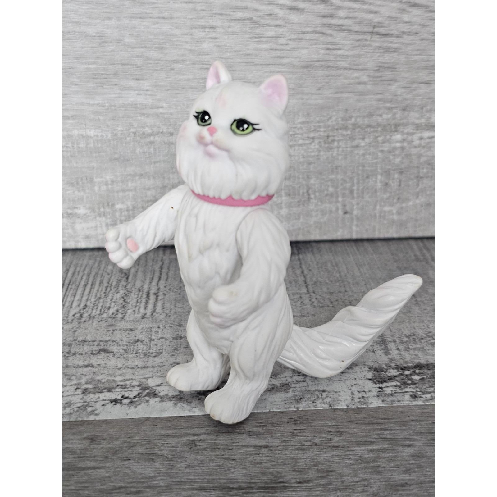 Barbie Posh Pets 2003 Vintage Mother Standing White Cat RARE Toy