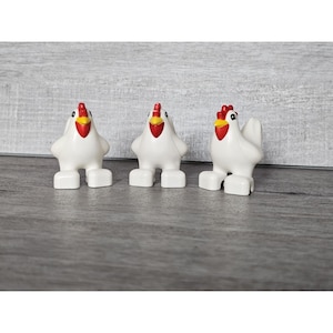 Lego Duplo Animal Lot Farm Chicken Flock Replacement Parts Pieces Set 3