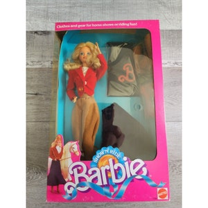 Barbie Show'n Ride Barbie Doll 1988 Mattel 7799 Horse Shows & Riding Fun!  NIB