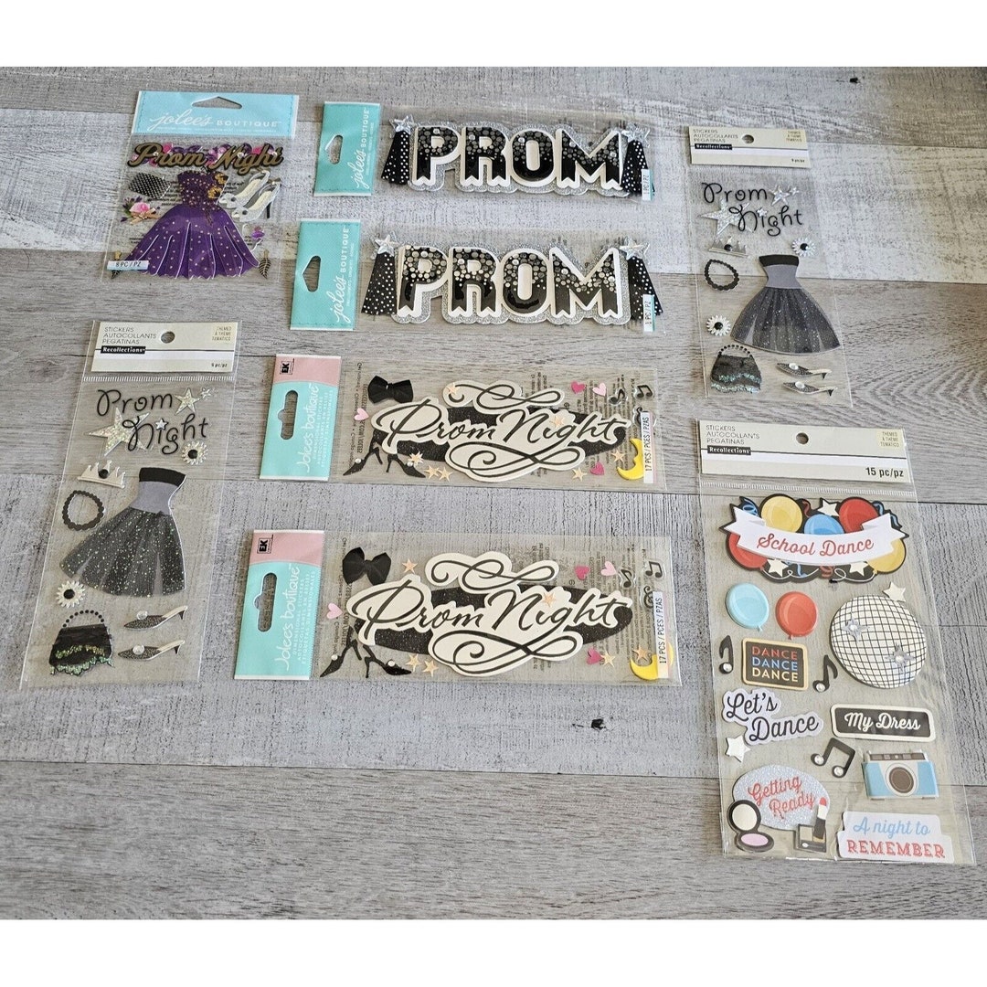 Sticker Lot Prom School Dance Scrapbooking 3D Stickers Jolee's RARE #59 ...