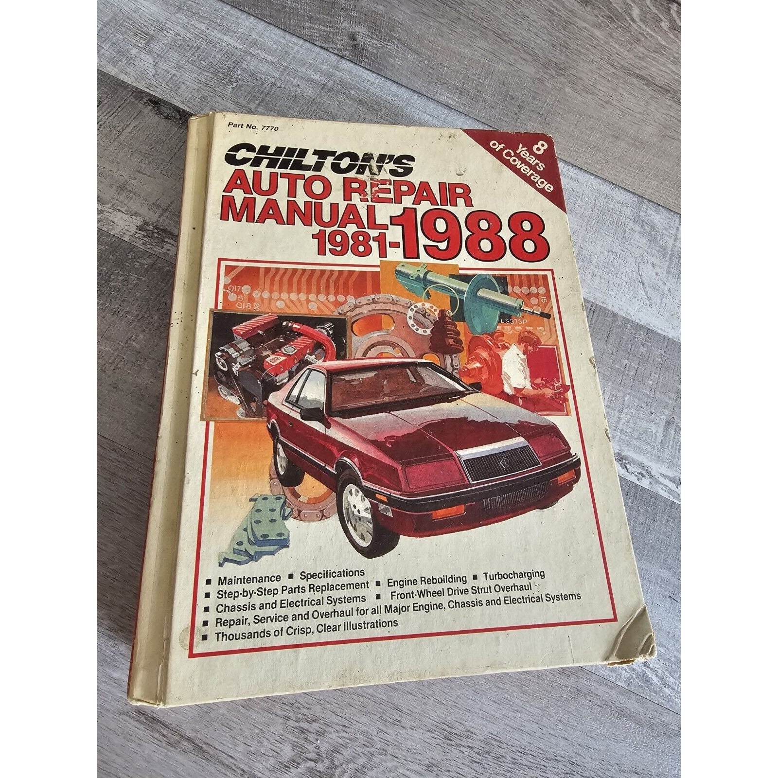 Chilton's Auto Repair Manual 1981-1988 Hardcover Edition Book