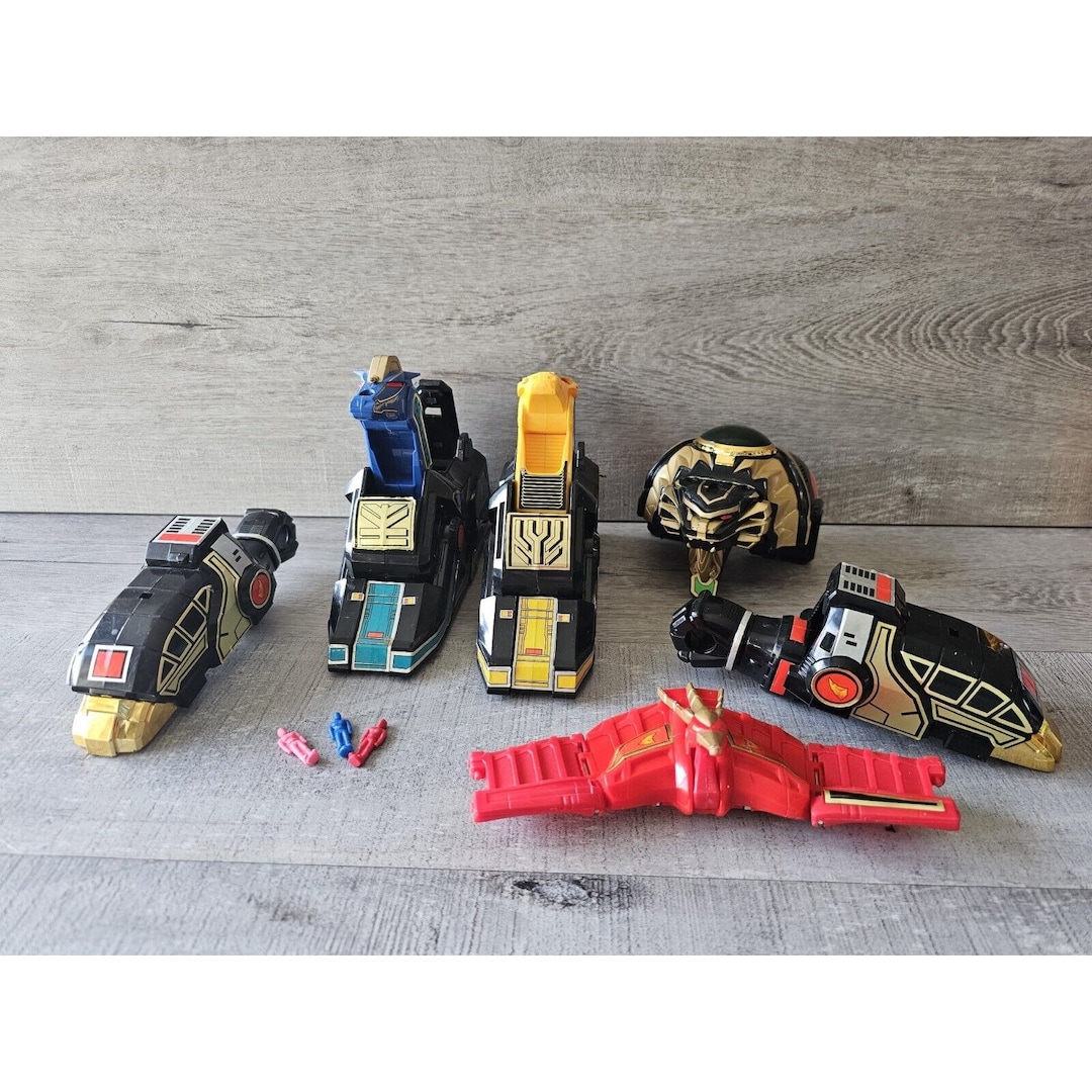 Power Rangers Mighty Morphin - Thunder Megazord Deluxe - Bandai 1994 - Fonctionne