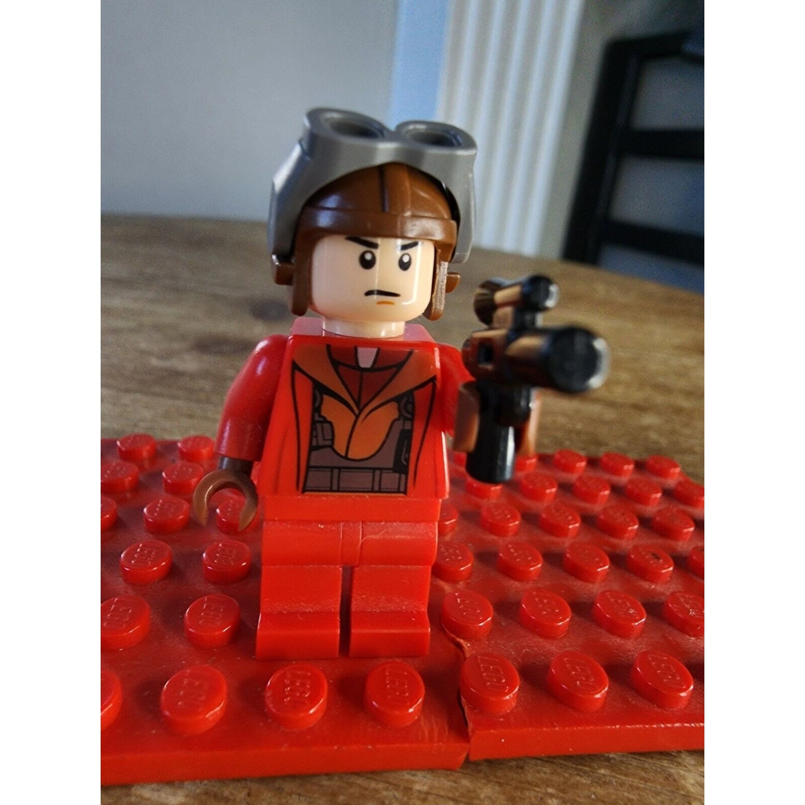 LEGO Naboo Fighter Pilot Minifigure With Gun 28.71 Star Wars Etsy