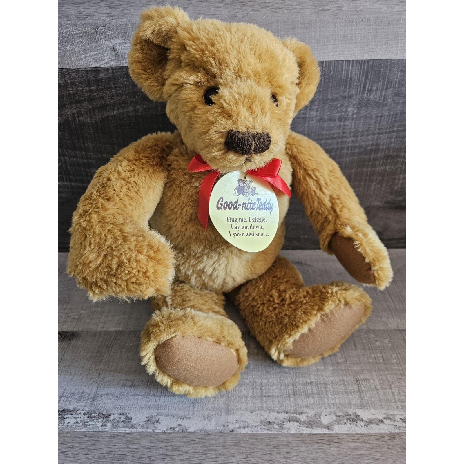 1993 Takara Good Nite Teddy Bear Realistic Animated Giggles Yawns