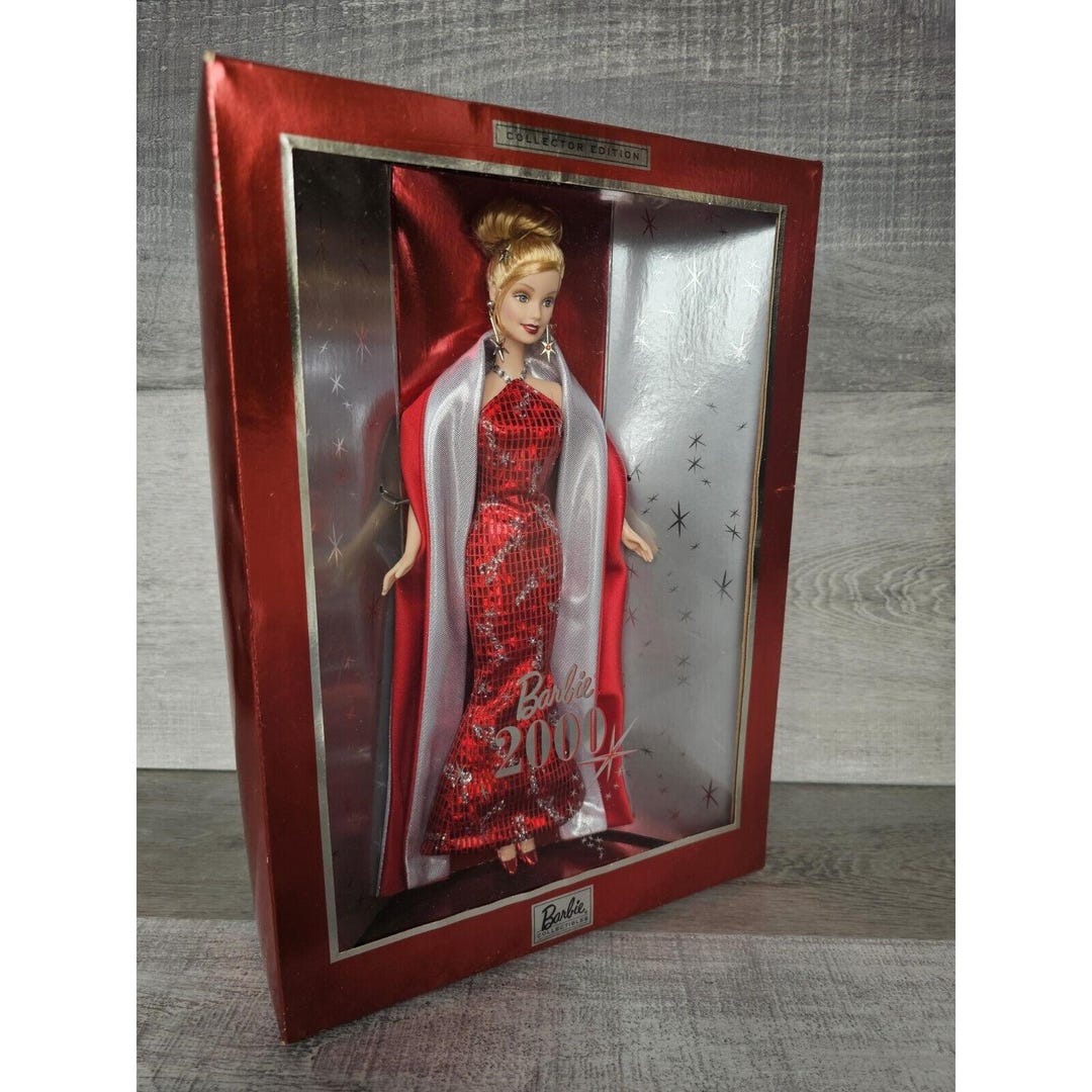 open lace back dress Amazon.com: Barbie 27290 2000 Holiday Surprise Doll : Toys & Games