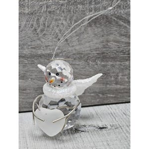 アクリル プリズム スノーマン エンジェル ホリデー クリスマス