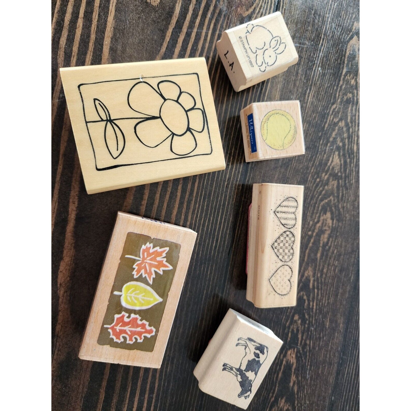 Ensemble de timbres à montage transparent Stampin Up appelé Hello