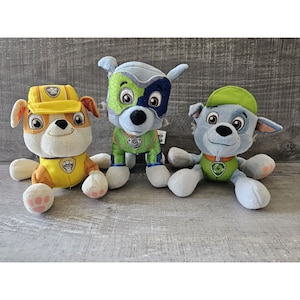 Paw Patrol Plush Rocky Rubble LOT 8