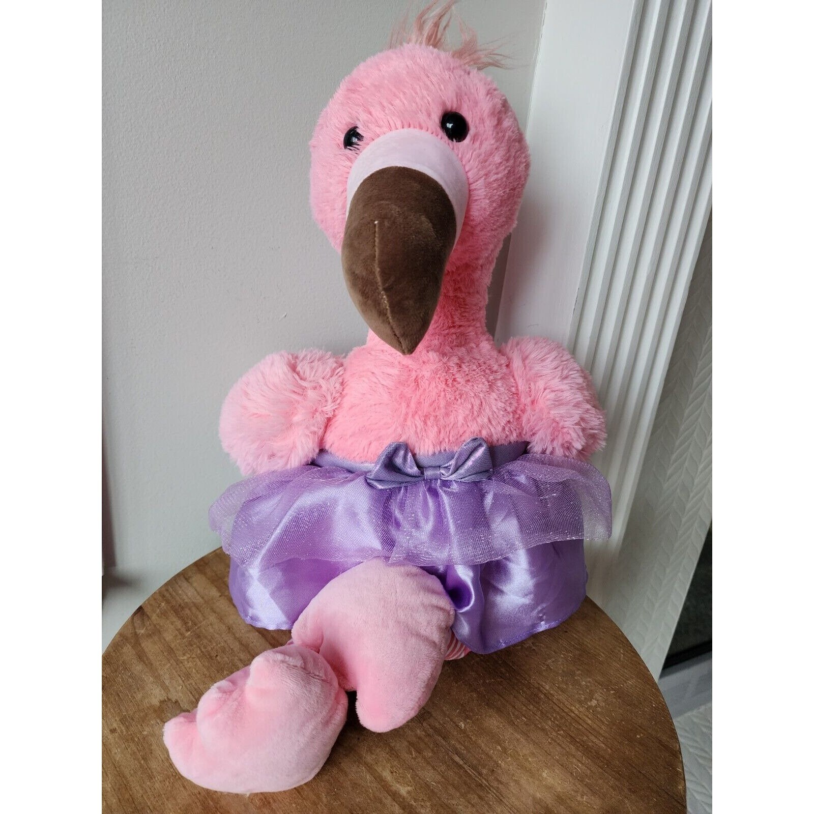 Hug Fun FLAMINGO Ballerina PLUSH 23 Pink Stuffed Animal Purple