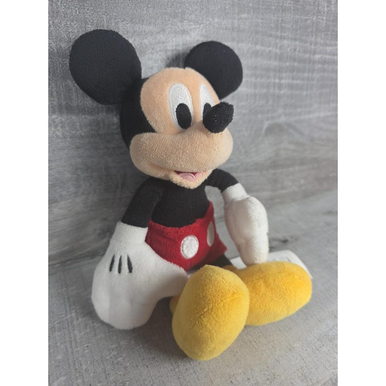 Disney Mickey Mouse Plush Beanie Stuffed Doll Toy Figure 9" b108 image 2