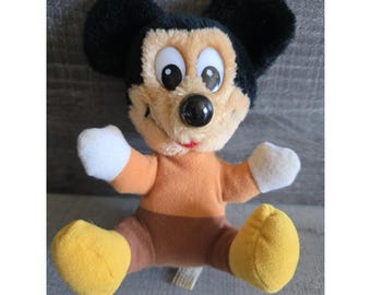Disney Mickeys Christmas Carol Stuffed Plush Tiny Tim Mickey Mouse g53