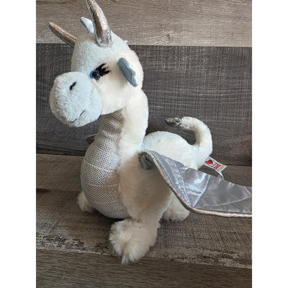 Ganz Webkinz White Ice Dragon HM396 Plush Stuffed Animal No Code