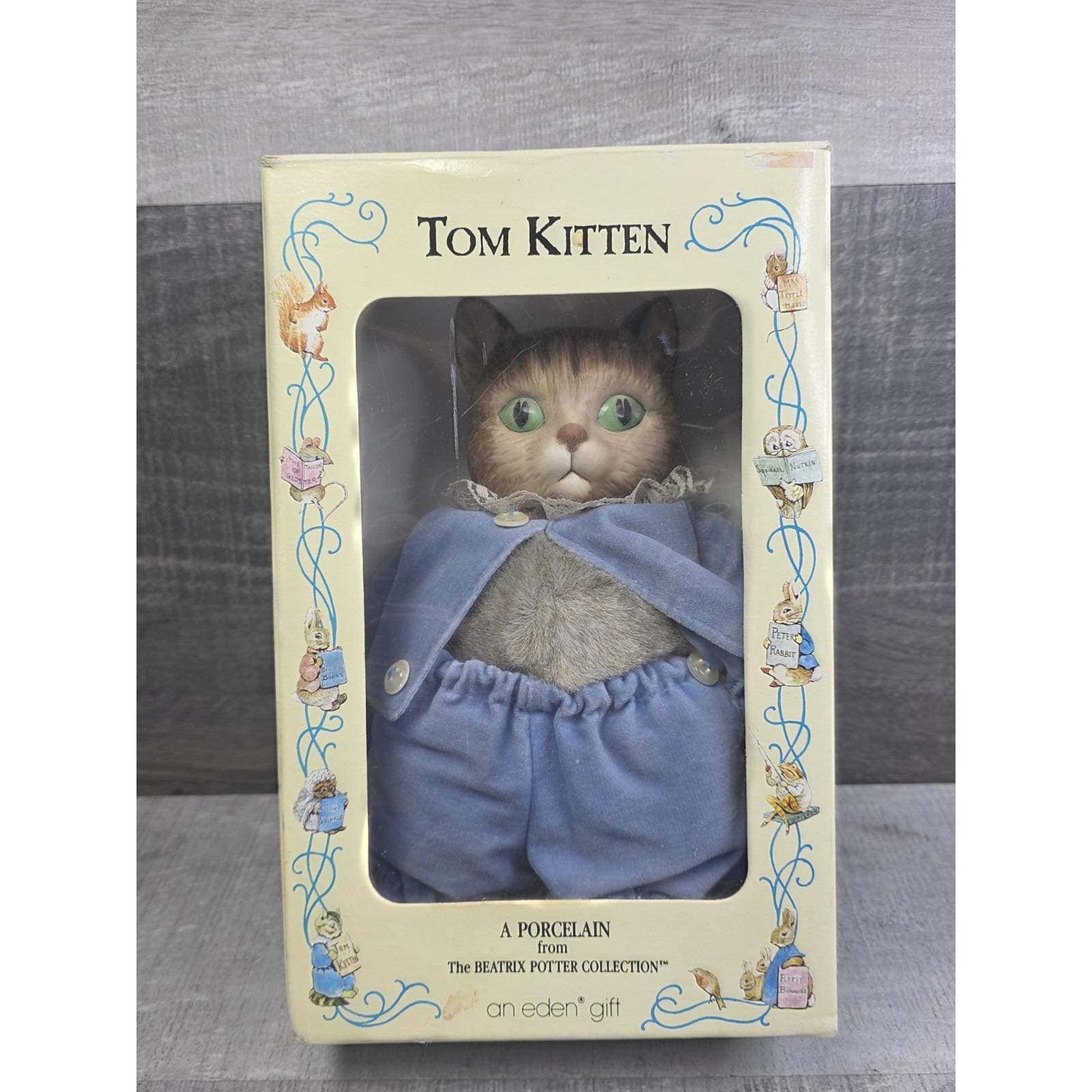 1987 Eden Toys Beatrix Potter Collection Tom Kitten Porcelain Head